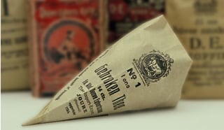 pickwick tea bags conical shape 1910