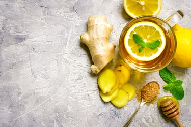 ginger tea honey lemon