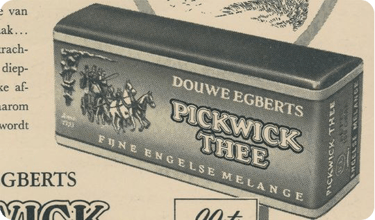 pickwick english blend history packaging 1957