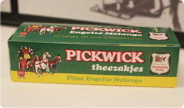 pickwick english blend history packaging 1970s